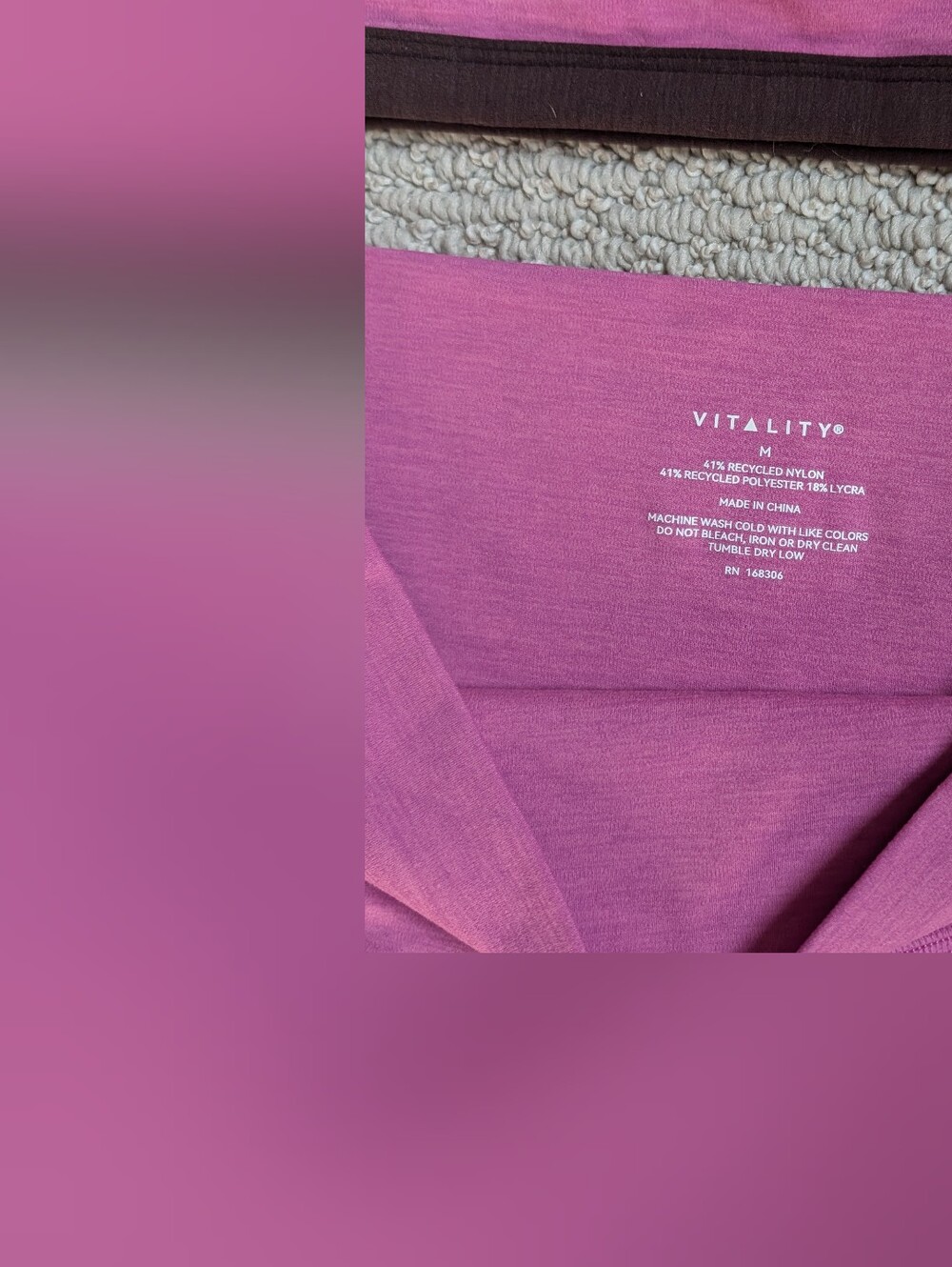 Vitality Daydream Berry Heather Leggings + Bra View 5